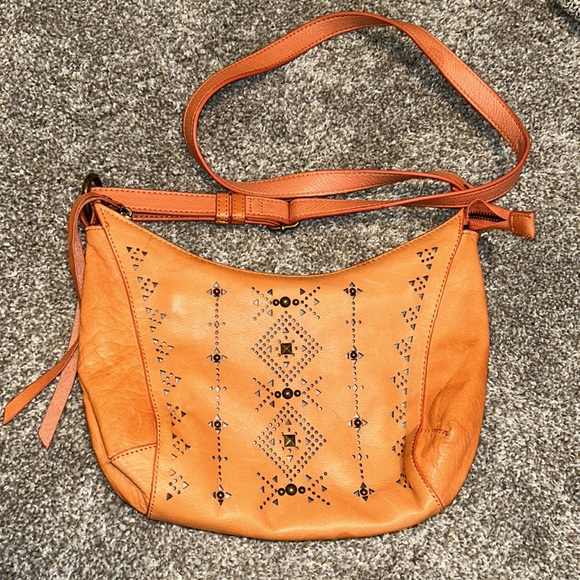 Lucky Brand Bags Lucky Brand Leather Crossbody Boho Studded Purse Poshmark